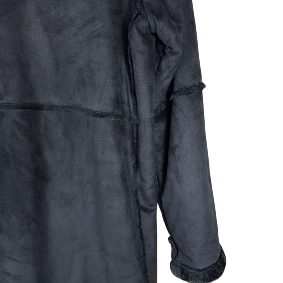 Centigrade Outerwear  Oversize Faux Suede Coat Size Small - Picture 9 of 11
